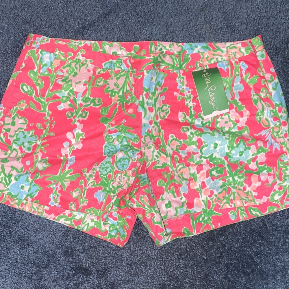 Lilly Pulitzer Adie Short in Southern Charm Flamingo Pink NWT size 8